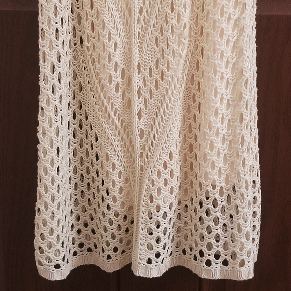 Boho Crochet dress (lined), Large ,EUC - Picture 5 of 12